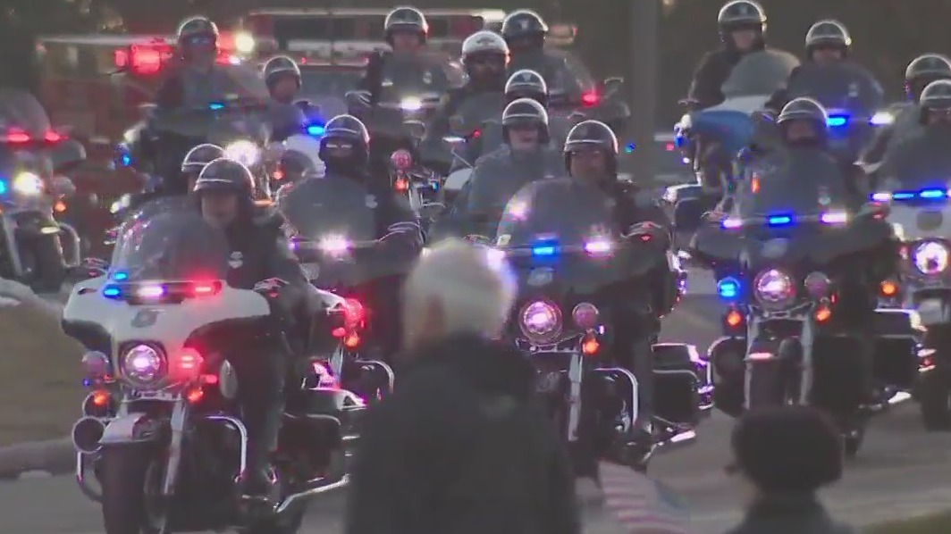 Officer Jerving funeral; community, loved ones show support